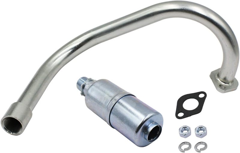 LOSTAR Exhaust Pipe w/Muffler Compatible with Honda GX160 GX200 Predator 212cc DuroMax 7 Hp Powerhorse 208cc - Image 1